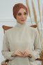 Fiona - Caramel Katoen Turban