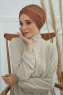 Fiona - Caramel Katoen Turban
