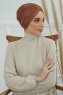 Fiona - Caramel Katoen Turban