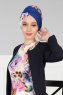 Fiona - Blauw Nature Katoen Turban