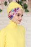 Fiona - Yellow Paint Katoen Turban