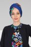 Fiona - Blauw Galaxy Katoen Turban