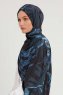 Ezmeray - Marineblauw Gevormd Hijab
