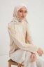 Fadime - Pearl White Gevormd Hijab