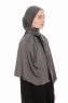 Farah - Donker Grijs Jersey Hijab