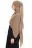 Chiffon Hijab - Donker Taupe