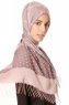 Alev - Oudroze Gedessineerde Hijab