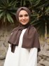 Alida - Bruin Katoenen Hijab - Mirach
