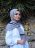 Alida - Grijs Katoenen Hijab - Mirach
