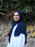 Alida - Marineblauw Katoenen Hijab - Mirach