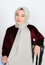 Alida - Taupe Katoenen Hijab - Mirach
