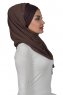 Alva - Bruin Praktisch Hijab & Onderkapje