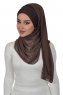 Alva - Bruin Praktisch Hijab & Onderkapje