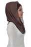 Alva - Bruin Praktisch Hijab & Onderkapje