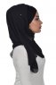 Alva - Zwart Praktisch Hijab & Onderkapje
