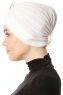 Arwa - Creme Crepe Chiffon Turban - Sehr-i Sal