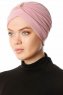 Arwa - Donker Roze Crepe Chiffon Turban - Sehr-i Sal