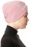 Arwa - Donker Roze Crepe Chiffon Turban - Sehr-i Sal
