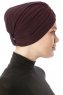 Arwa - Pruim Crepe Chiffon Turban - Sehr-i Sal