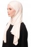 Asya - Licht Beige Praktisch Viscose Hijab
