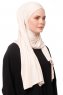 Asya - Licht Beige Praktisch Viscose Hijab