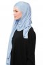 Asya - Lichtblauw Praktisch Viscose Hijab