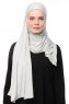 Asya - Lichtgrijs Praktisch Viscose Hijab