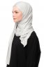 Asya - Lichtgrijs Praktisch Viscose Hijab