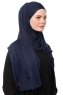 Asya - Marineblauw Praktisch Viscose Hijab
