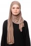 Asya - Donker Taupe Praktisch Viscose Hijab