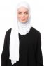 Asya - Wit Praktisch Viscose Hijab