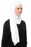 Asya - Wit Praktisch Viscose Hijab