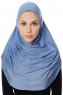 Ava - Indigo Al Amira One-Piece Hijab - Ecardin