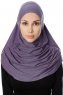 Ava - Purper Al Amira One-Piece Hijab - Ecardin