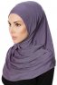 Ava - Purper Al Amira One-Piece Hijab - Ecardin