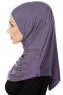 Ava - Purper Al Amira One-Piece Hijab - Ecardin