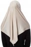 Ava - Licht Taupe Al Amira One-Piece Hijab - Ecardin