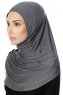 Ava - Donker Grijs Al Amira One-Piece Hijab - Ecardin