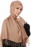 Aysel - Latte Pashmina Hijab - Gülsoy