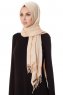 Aysel - Licht Beige Pashmina Hijab - Gülsoy