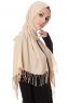Aysel - Licht Beige Pashmina Hijab - Gülsoy