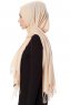 Aysel - Licht Beige Pashmina Hijab - Gülsoy