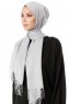 Aysel - Lichtgrijs Pashmina Hijab - Gülsoy