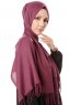 Aysel - Pruim Pashmina Hijab - Gülsoy