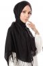Aysel - Zwart Pashmina Hijab - Gülsoy