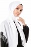 Aysel - Wit Pashmina Hijab - Gülsoy