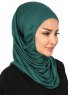 Wilda - Donkergroen Katoenen Hijab