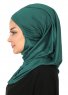 Wilda - Donkergroen Katoenen Hijab