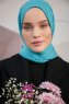 Serap - Turkoois Bamboo Crash Hijab