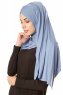Betul - Indigo 1X Jersey Hijab - Ecardin